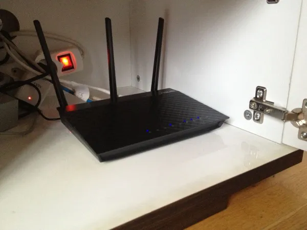 En Asus-router som kan användas med Telenor